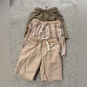 Cat & Jack Kids Shorts Trio - Brown, Tan, Striped